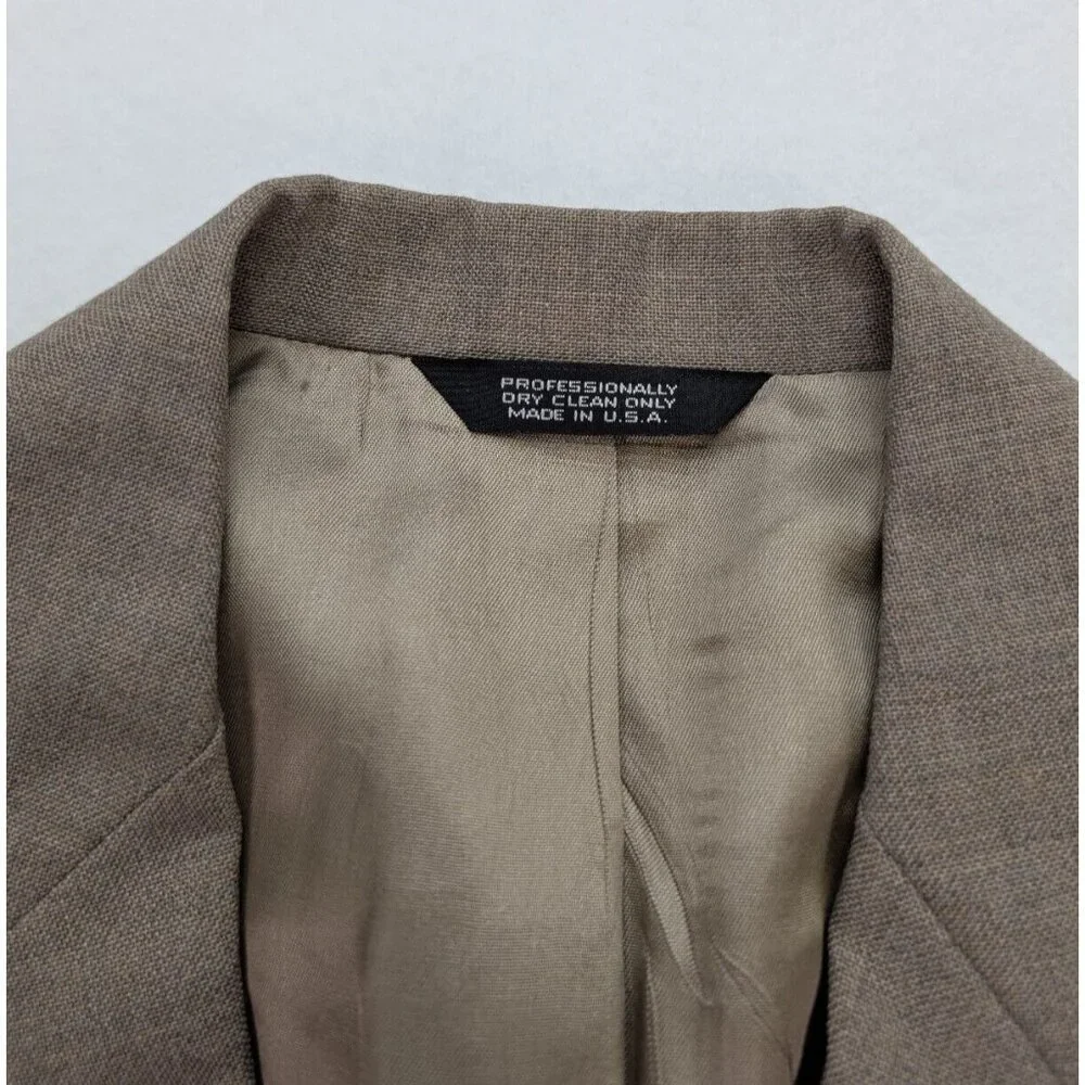 Wall Street Collection Vintage Men's Blazer Jacket Sport Coat Size 42R Beige